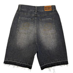 "Bottega Desires" Distressed Denim Shorts