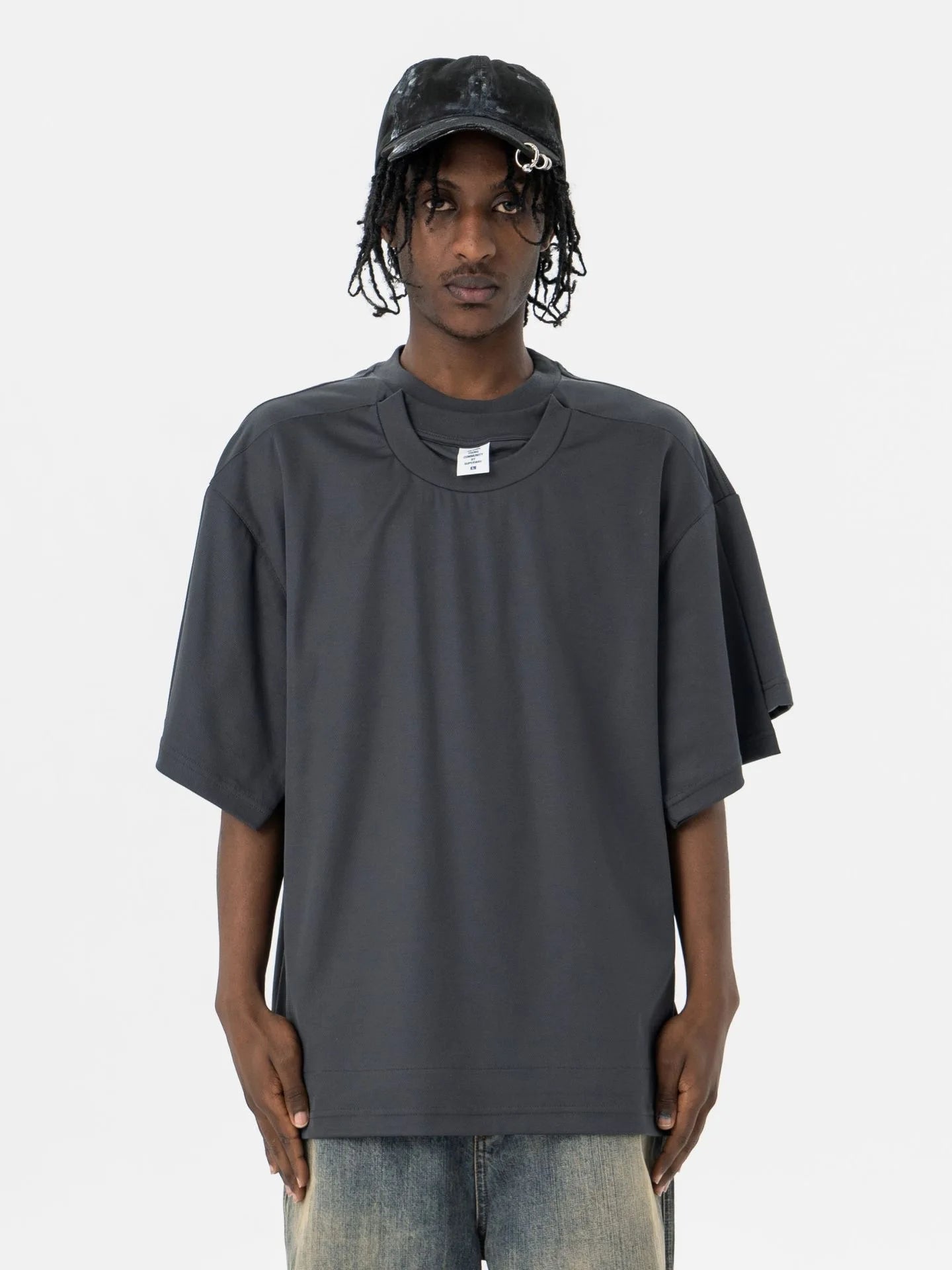 2025 new fake 2-piece T-shirt