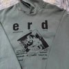 24AW printed fleece hoodie