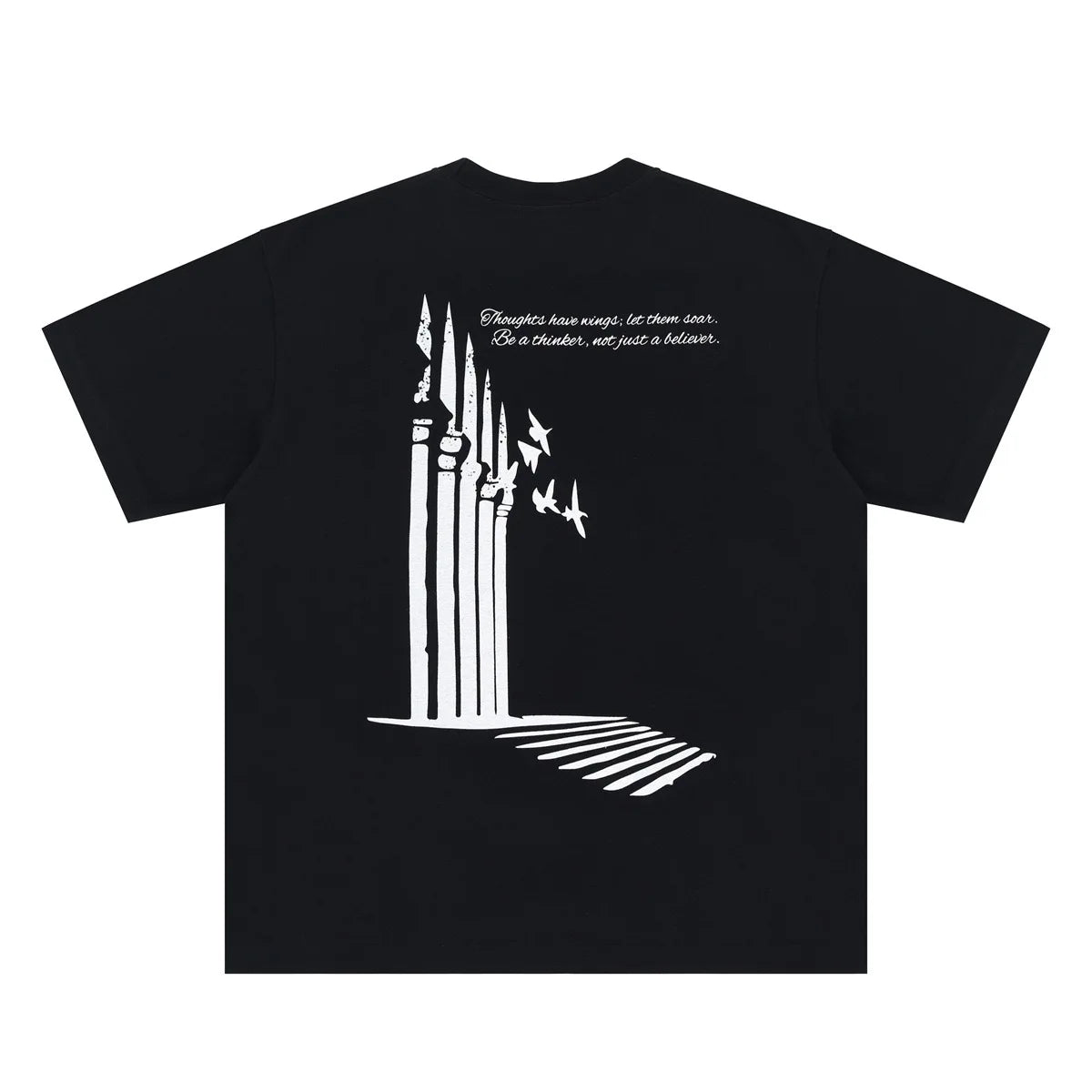 Art silhouette print t-shirt for spring/Summer 2025