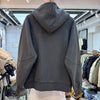 24AW cross-tie design shoulder-slung hoodie