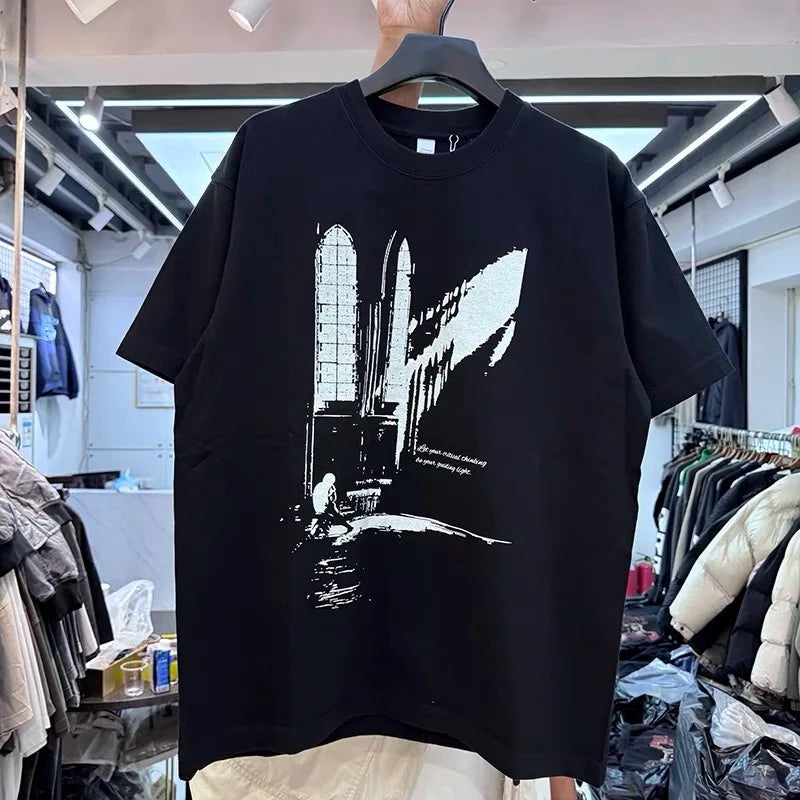 Art silhouette print t-shirt for spring/Summer 2025