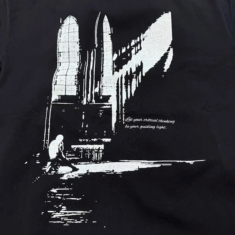 Art silhouette print t-shirt for spring/Summer 2025