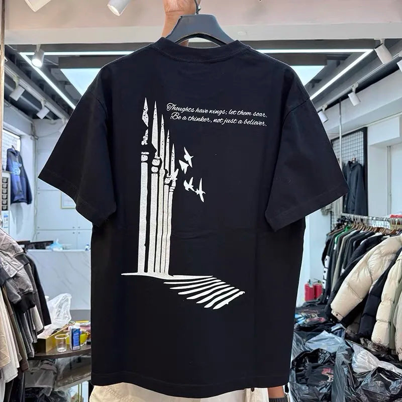Art silhouette print t-shirt for spring/Summer 2025