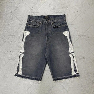 "Bottega Desires" Distressed Denim Shorts