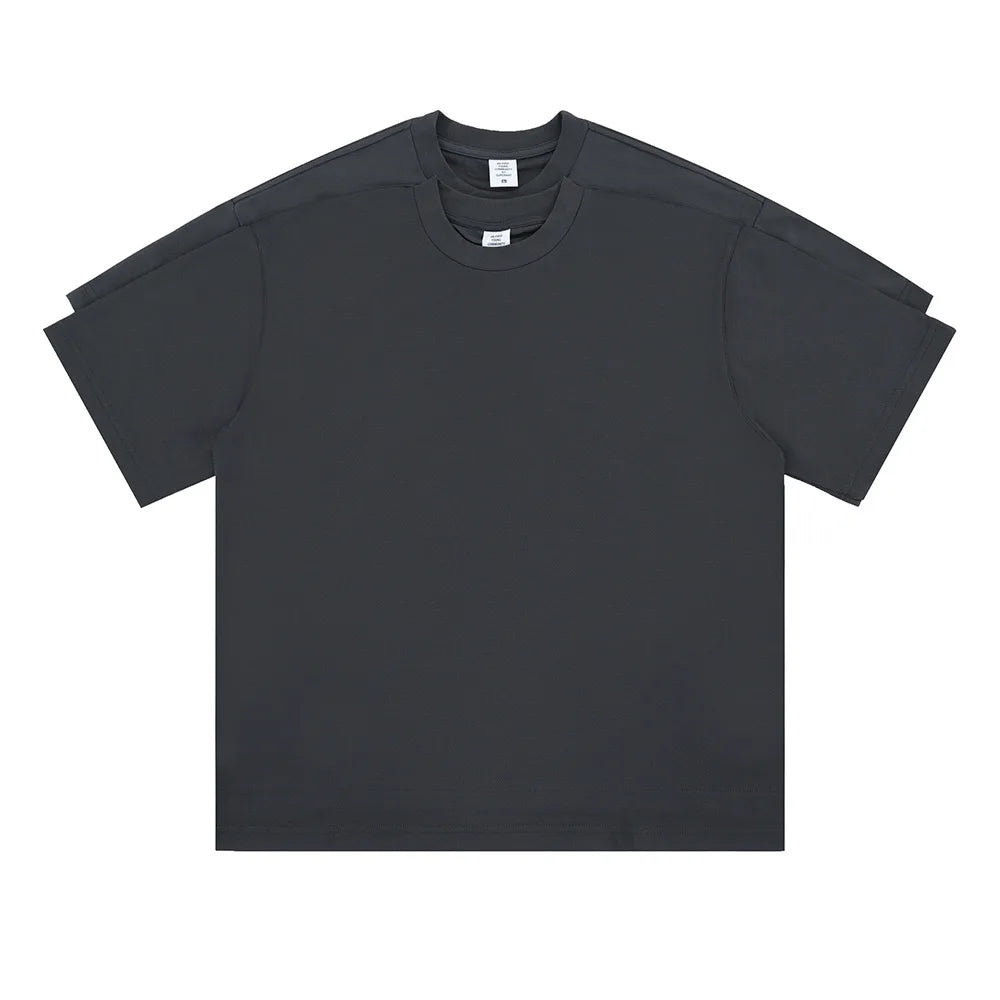 2025 new fake 2-piece T-shirt