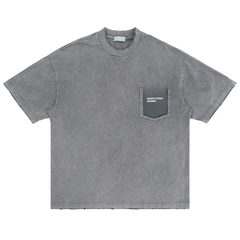 An embroidered shirt on the chest