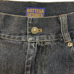 "Bottega Desires" Distressed Denim Shorts