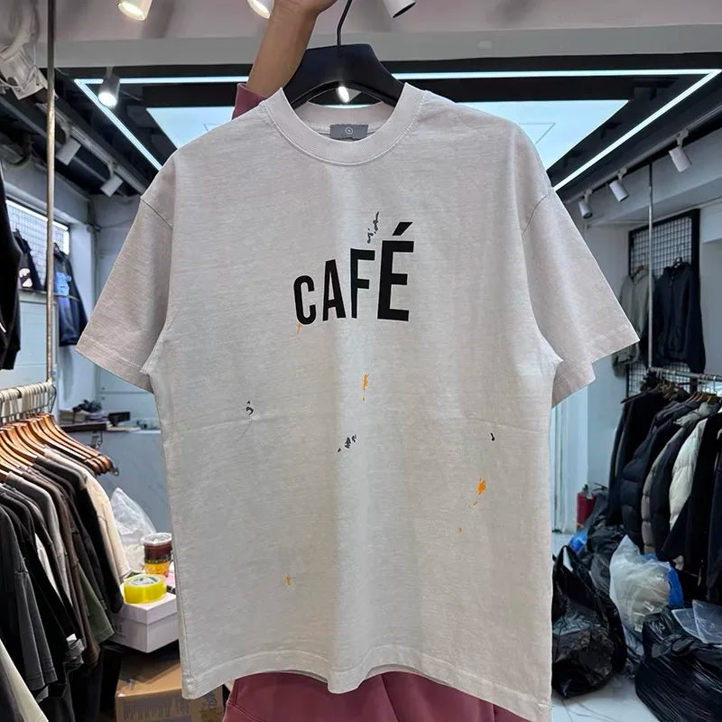 2025 Cafe New Printed T-shirt
