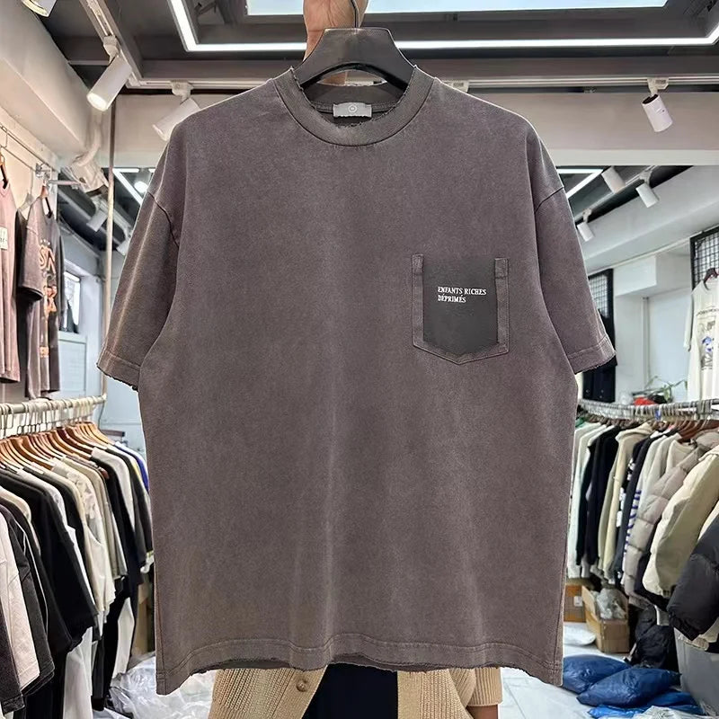 An embroidered shirt on the chest